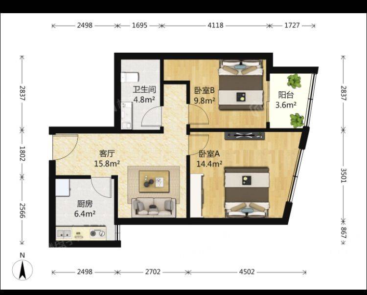 Beijing-Chaoyang-🏠,家庭或者合租,Long & Short Term,Single Apartment