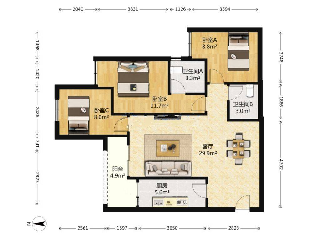 Chongqing-Nan'An-Cozy Home,Clean&Comfy,No Gender Limit,Hustle & Bustle,Pet Friendly