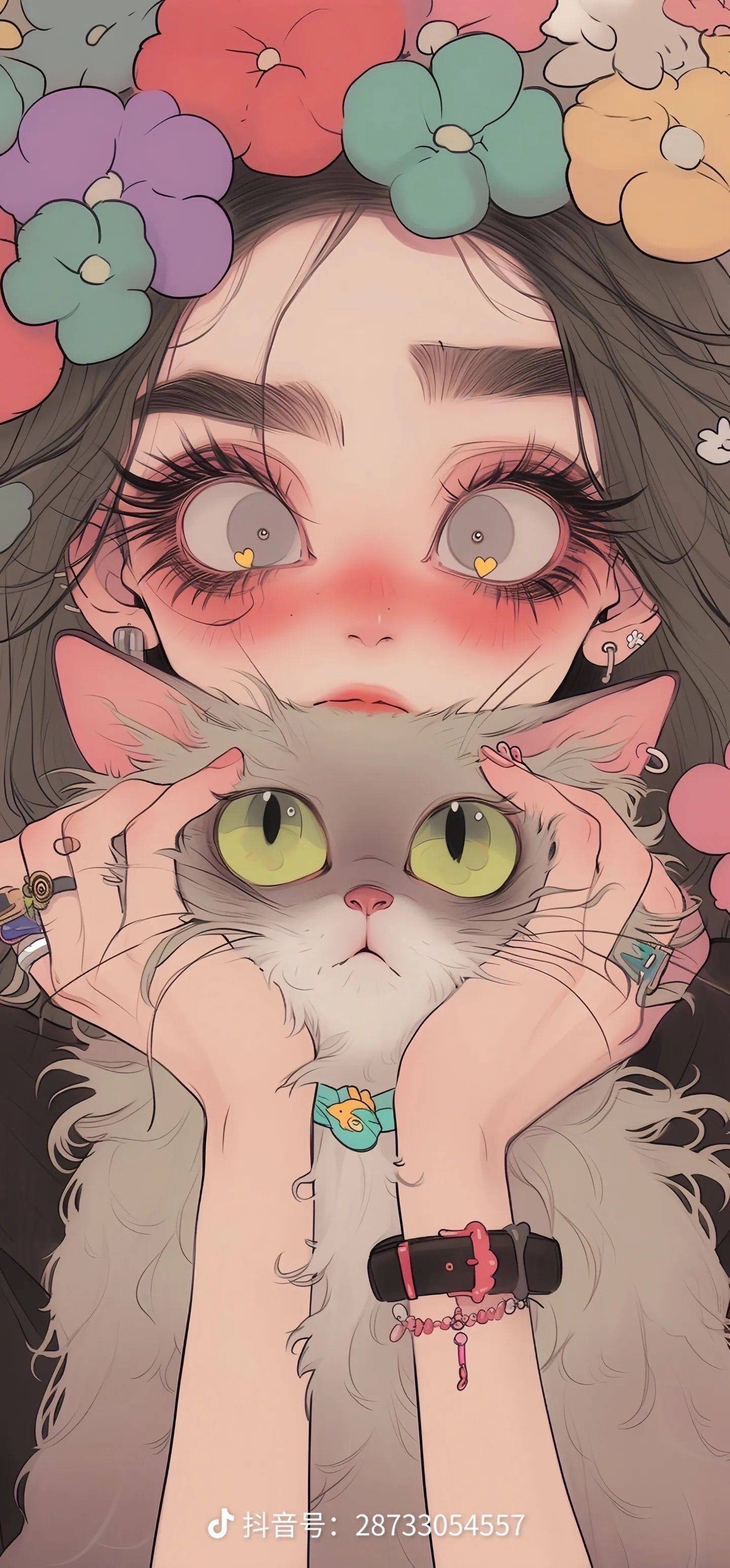 床上长猫啦