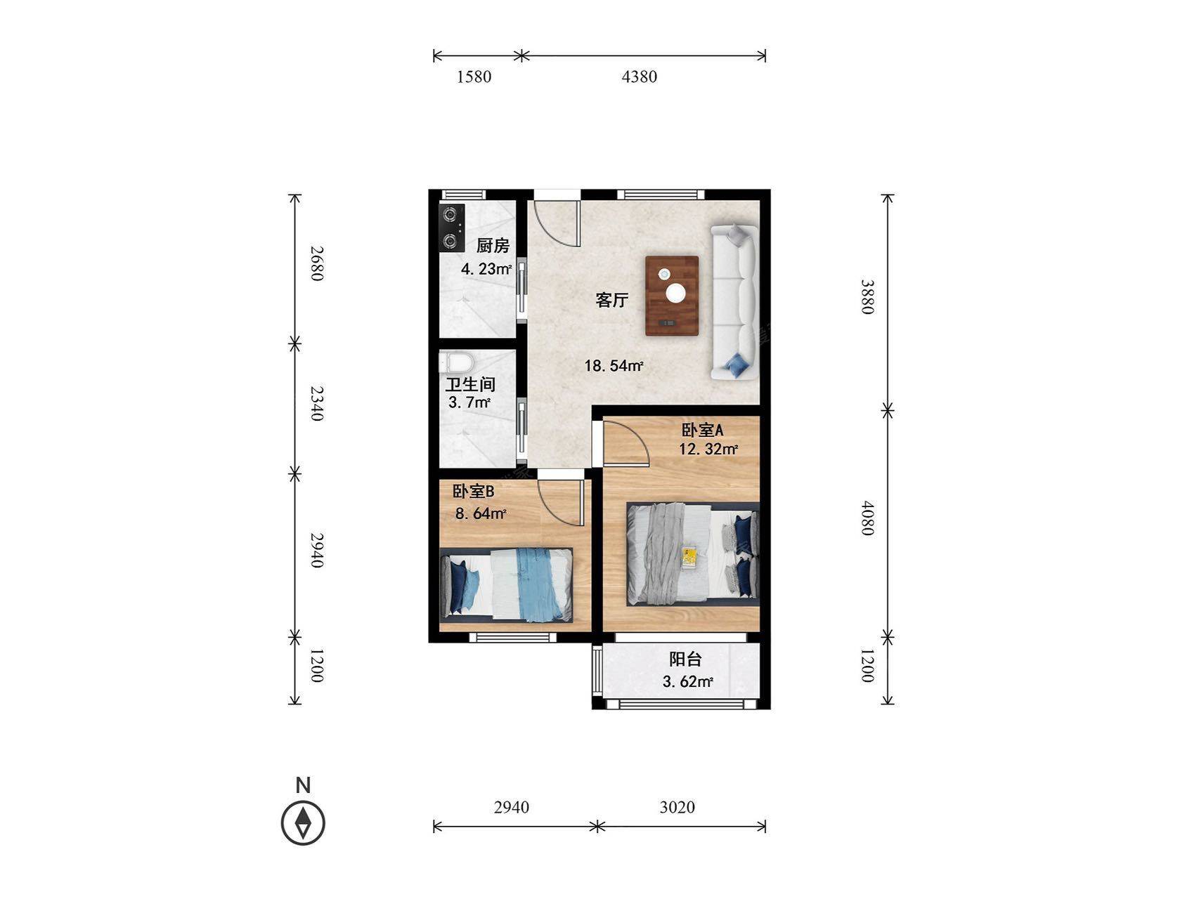北京-朝陽-溫馨小窩,乾淨治愈