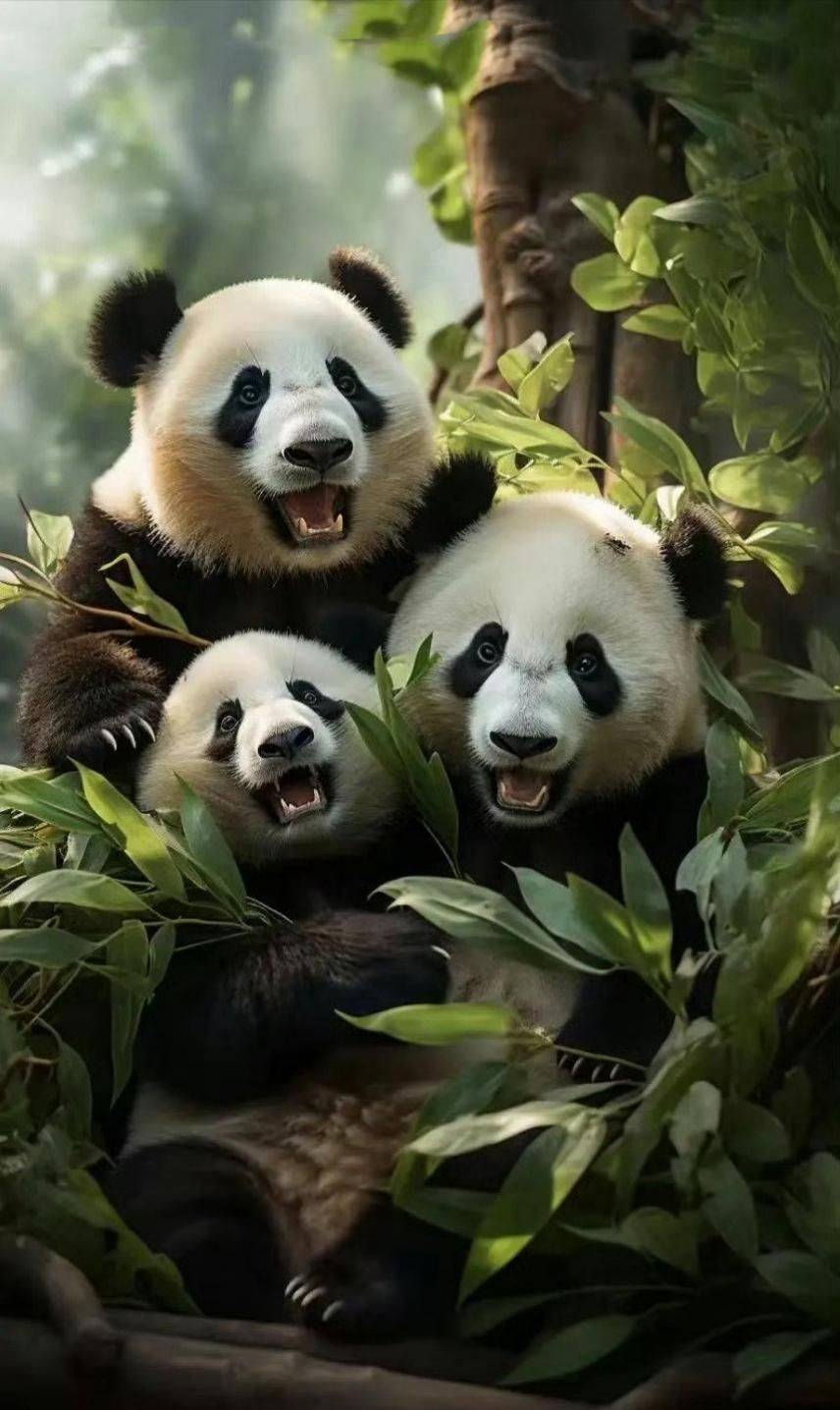 可爱的熊猫